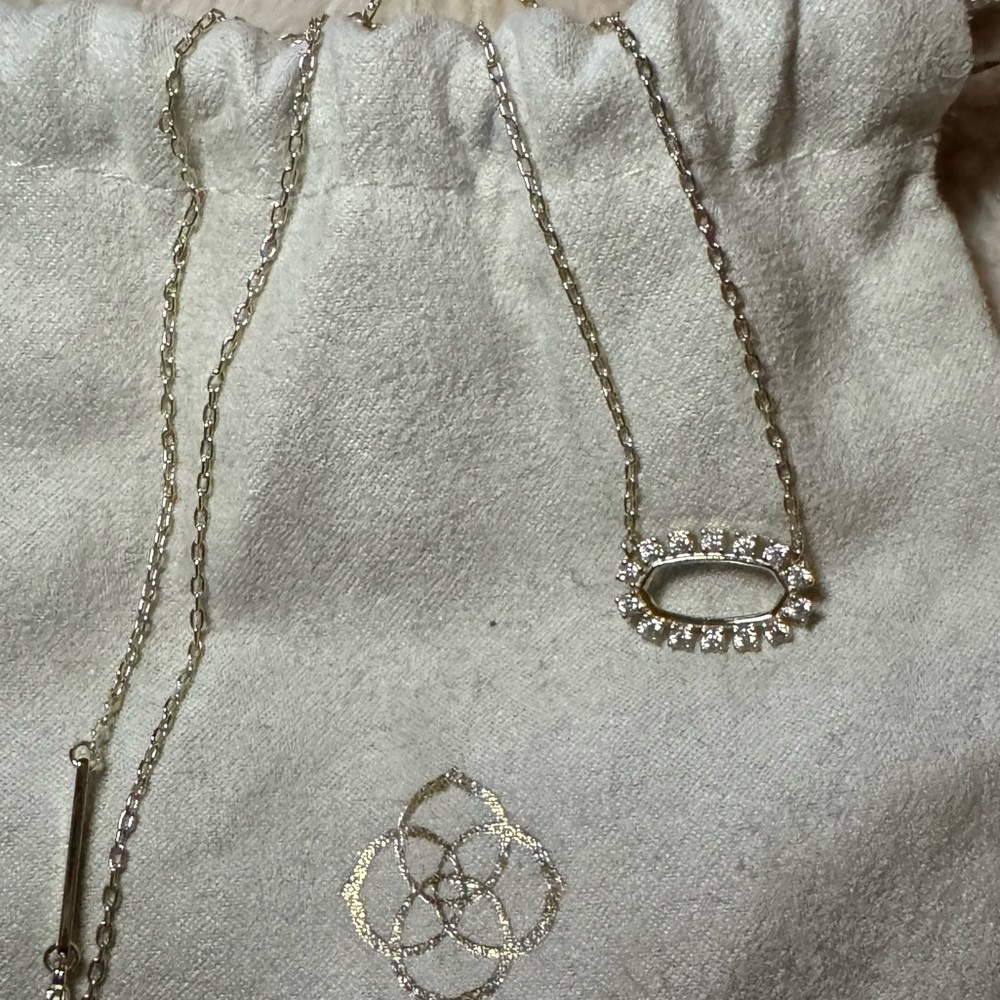 Kendra Scott Gold Elisa Open frame necklace